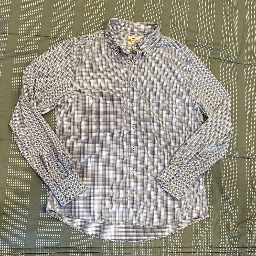 Genteal Untucked Performance Sport Shirt classic fit Button Down Shirt Medium